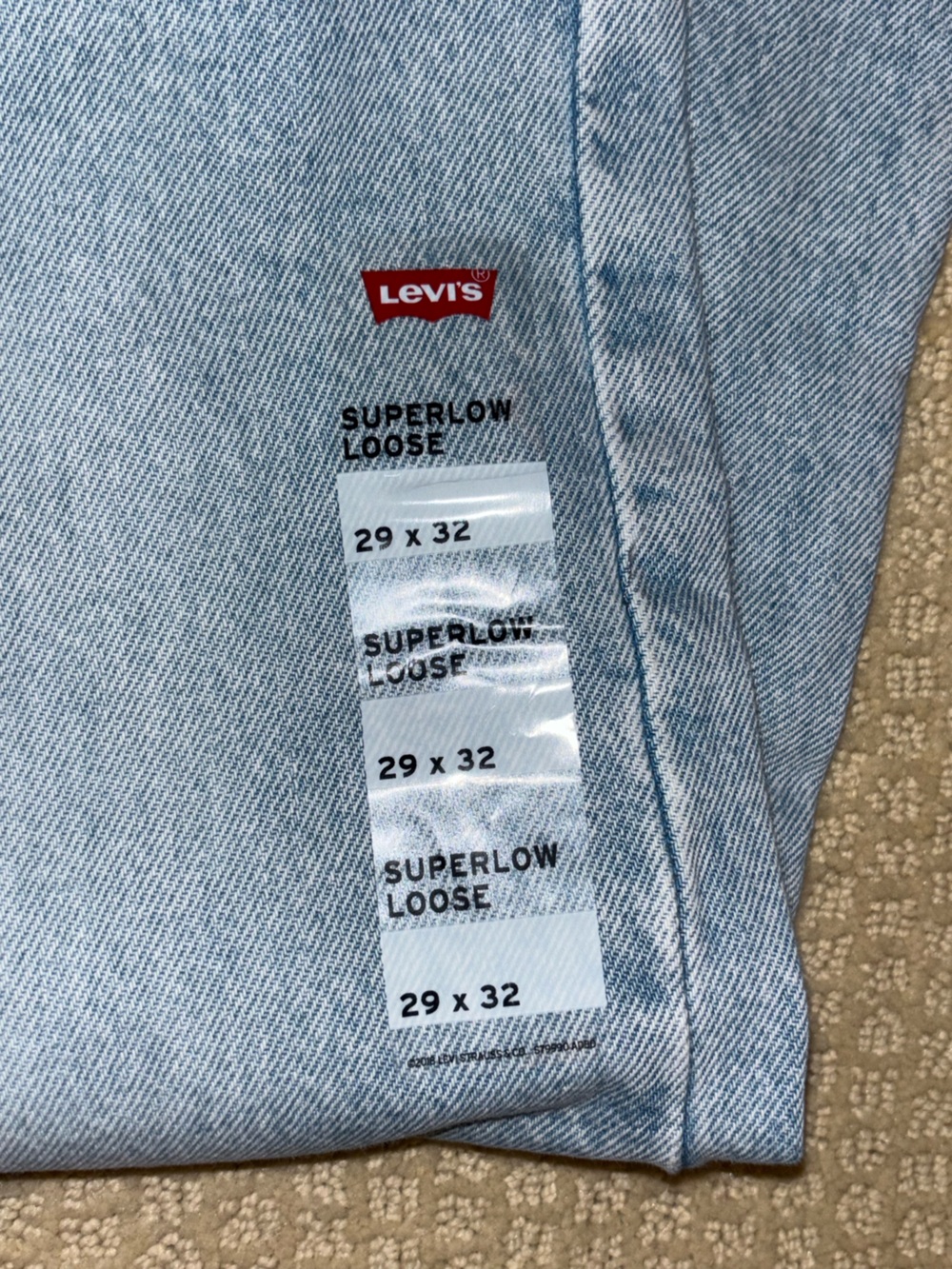Levi’s Super Low Loose Jeans NWT - Picture 8 of 9